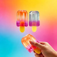 NEEDOH 1/2Pcs Summer Ice Cream Fidget Squishy TPR Squeeze Sensory Stress Relief Toy Holiday Mother's Day Kids Party Gift