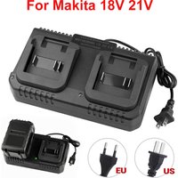 3A Lithium Battery Charger Fast Charging EU/US Plug Power Tool Portable Charger for Makita 18V 21V BL1415 BL1815 BL1830 BL1850