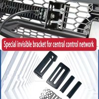 Non Destructive Installation Of Invisible Universal Bracket For Automotive Grille Compatible With LED Spotlights