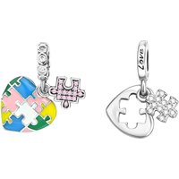 925 sterling silver pendant puzzle beads compatible with original bracelet necklace for men and women DIY jewelry gifts