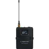 Phenyx Pro Wireless Bodypack Transmitter, UHF Bodypack Microphone for PTU-1U/PTU-2U, w/ Tunable Channels, Mute Function (PWB-12)