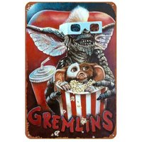 Gremlins Movie Poster Sign Weatherproof Aluminum-Aluminum