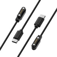 For PLAUD Note AI Voice Recorder Magnetic USB-C Power Cable Black Fast Charging Accessory For Voice Recording Device