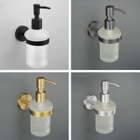 Bathroom Accessories Hardware Stainless Steel Material Wall Mount Cleaning Tool Soap Dispenser