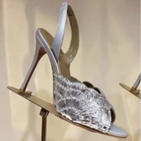 Women's Rhinestone Embellished Ankle Strap Sandal Pointed Toe Stiletto Heel for Bridal Weddings Proms Red Carpet Evening Gala