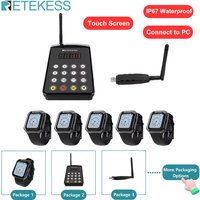 RETEKESS TD154 Kitchen Waiter Calling System Restaurant Pager For Server TD113 Waterproof Watch Receivers For Coffee Bar Hotel image 4