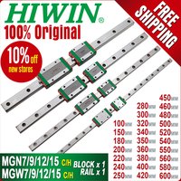 Original Hiwin Mini Linear Guide Rails Block Carriage MGN12H MGN9H MGN12C MGN15C MGN7H MGN9H MGN12H MGN15H 3D Printer Part CNC