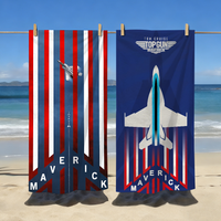 Classic Film Top Gun Cool Towel Soft Pool Gift For Travel Gym Shower Camping Quick Dry Sports Large Beach Towels