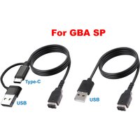 1.2m USB Type-C Fast Charging Cord Adapter Game Console Charger Cable For SP/ GBA/GameBoy/DS Game Console Cable Accessories