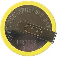 2-50pcs LIR2032 2032 3.6V Rechargeable Battery Lithium Battery With Soldering Feet(180 Degree)