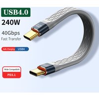 Type-C to C USB4 Cable,240W PD Fast Charging,40Gbps Data Transfer, 8K@60Hz Video Compatible for MacBook Pro,iPad Pro, iPhone 17