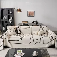 Nordic Style Advanced Sofa Towel Chenille Sofa Cover Cloth All Seasons Universal Anti-cat Scratch Sofa Cover Sofa Blanket