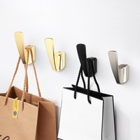 SARIHOSY 1/5Pc Gold Wall Hooks Coat Rack Wall Mounted Hat Bag Hook Bathroom Indoor Kitchen Hallway Clothes Hat Jacket Wall Hooks