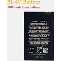 1000mAh BL-4U Bl4U Battery for Nokia Mobile Phones 210 5250 5530 E66 E75 5330 5730 6212C 8800 2060 C5-03 Lithium Ion Batteries