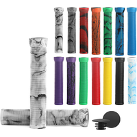 AliExpress riderace Bicycle Handlebar Grips 160mm Lengthening Soft Comfortable Bike Bar Cuffs Rubber Non-Slip Shockproof For 22.2mm Scooter BMX