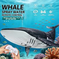 Smart Rc Shark whale Spray Water Toy Remote Controlled Boat ship Submarine Robots Fish Electric Toys for Kids Boys baby Children