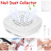Mini Nail Dust Collector Extractor Fan For Manicure Machine Powerful Nail Vacuum Cleaner Nail Equipment With Remove Paper Filter