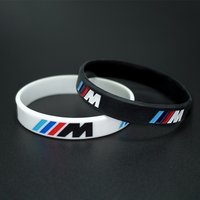M Power Silicone Rubber Wristband For BMW M Emblem M3 M5 X1 X3 X5 X6 E46 E39 E36 E60 Seires Flexible Bracelet Sports Bangle