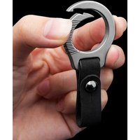 Titanium Alloy Leather Keychain Waist Belt Buckle Carabiner Car Key Holder High-end Gifts For Men Women
