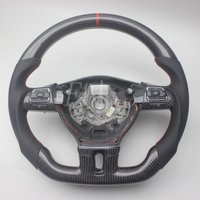 Ersatz-Lenkrad aus Echtem Carbon mit Leder für VW Volkswagen Golf 6 MK6 Passat B7 CC Caddy