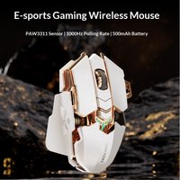Eweadn G5 Wireless Bluetooth Mechanical Gaming Mouse Metal Mechanical Armor Large Hand For Laptop Computer Office Gaming