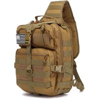 Men's Chest Bag, Sling Backpack, Waterproof EDC Rucksack Bag For Outdoor Hiking Camping Trekking Travel