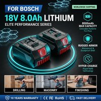 Für Bosch Lithium-Ionen-Akku Aste 18V 8,0 Ah, Original Professionelles 18V Akku-Werkzeug, Verwendet für Elektroschrauber und Elektrobohrmaschinen