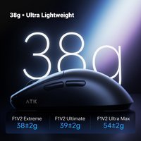 ATK Blazing Sky F1 V2 Ultimate Gaming Mouse Lightweight PAW3950Ultra 8000Hz Ergonomic Wireless Extreme