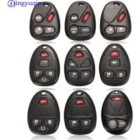 Jingyuqin-Coque de clé de voiture pour Buick Hummer, coque de clé à distance, porte-clés vierge, H3 GMC, Chevrolet vents Isuzu, 3 boutons, 4/5 boutons, 10 pièces