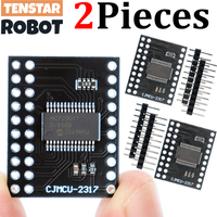 TENSTAR 2pcs MCP23017 Serial Interface Module IIC I2C SPI Bidirectional 16-Bit I/O Expander Pins 10Mhz Serial Interface Module