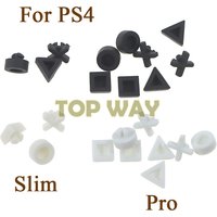 2sets For Sony PS4 Pro Console Housing Case Rubber Feet Cover Silicone Bottom Rubber Feet Pads Cover Cap For PS4 Slim