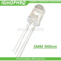 100pcs LED 5mm 940nm IR Infrared Emitting Round Tube Light diode IGMOPNRQ