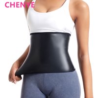 Womens Body Shaper Tummy Control Waist Slimming Belt Faux Leather Waist Trainer Corset Belly Sheath Tummy Trimmer Cincher Sports