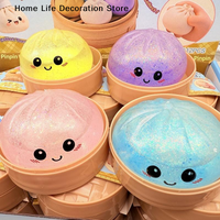 【TG】Oversized Rainbow Dumpling Squishies Soft Slow Rebound Sensory Squeeze Toy Relief Anxiety Fidget Stress Ball For ADHD Autism