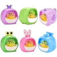 New Funny Bubble Machin Cartoon Dinosaur Frog Animal Magic Soap Water Bubble Blower Handheld Christmas Gifts for Kids Boys Girls