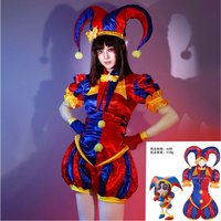 Halloween Carnival Party Outfit Pomni Cosplay Costumes Clown Uniform Anime The Amazing Digital Circus Role Play