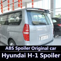 For Hyundai Starex H-1 Spoiler 2006 To 2016 High Quality ABS Primer Unpainted Color Car Rear Lip Trunk Roof Spoiler