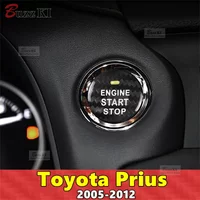 For Toyota Prius Car Engine Start Stop Button Cover Real Carbon Fiber Sticker 2005 2006 2007 2008 2009 2010 2011 2012