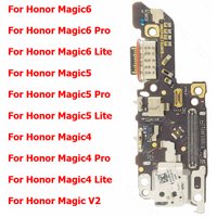 Charging Port For Huawei Honor Magic6 6 Magic5 Pro 5 Magic4 4 Lite V2 Charge Board Usb Connector Plate Pcb Dock Flex Phone Parts