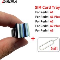 Dual Card NEW For Xiaomi Redmi A1 A2 Plus A3 A2 SIM Card Tray chip slot drawer Holder Adapter Accessories