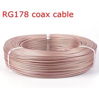 RG-178 RG178 Koaxialkabel-Drahtschild, versilberte Antenne, 50 Ohm, geringer Verlust für Crimp-Stecker, schneller kostenloser Versand