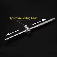 1/4" 3/8" Drive Sockets Wrench Extension Sliding T Bar Auto Repair Tool Material Lengthened Sliding Rod Hand Tools