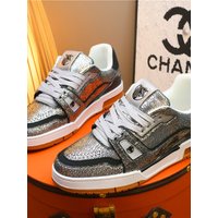 Rima Spring Platinum Gold Men's Casual Shoes Leather Patchwork Anti-slip Leisure Board Shoes Spring Autumn Luxury Trendy Shoes
