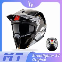 Modular Helmets Motorcycle MT Brand Streetfighter Gloss / Matt Motocross Racing Helmet ABS Shell Quick Release M-XXXL Maxvision