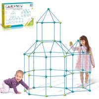 Children's DIY building Castle Beading Tent Toy Stem Large Building Blocks Game House Indoor And Outdoor Toys For Kids Gift