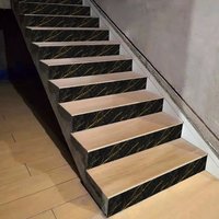 Stair Riser Stickers with Imitation Marble Textures for Home Decoration DIY Self Adhesive Crystal PVC Step Decals of 60*20CM