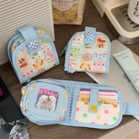 Cartoon Animal Dopamine Coin Purse PVC Large Capacity Small Makeup Lipstick Bag Jewelry Packing Pouch Printed