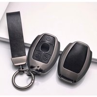 Zinc Alloy Leather For Mercedes Benz W205 W213 W204 W176 W212 W177 GLC CLA AMG A B C E S G Class Samrt Key Case Accessories