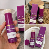 Calcium Boost Collagen Multi Balm Hydrating Moisturizing Stick for Lips Eyes Face Neck Portable Daily Skin Care Balm Stick