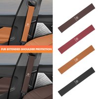 For Mercedes Benz Car Seat Belt Shoulder Cover Protection Pad Auto Emblem Accessories C180 C300 W124 W176 W177 C200 C260 GLC CLE